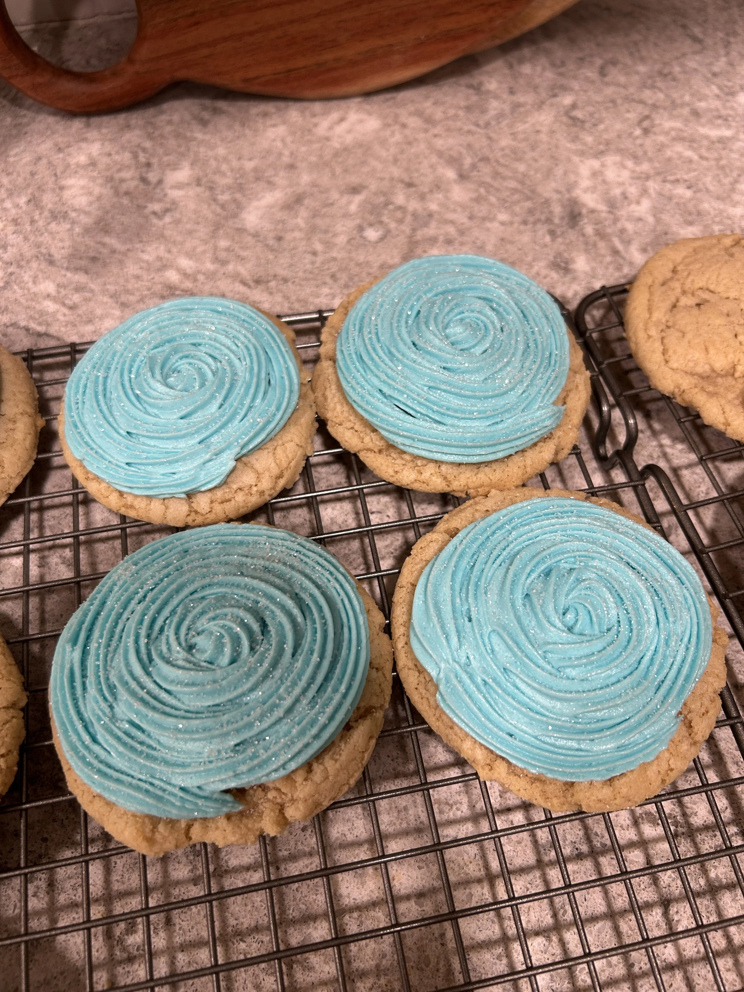 Champagne Frosted Sugar Cookies