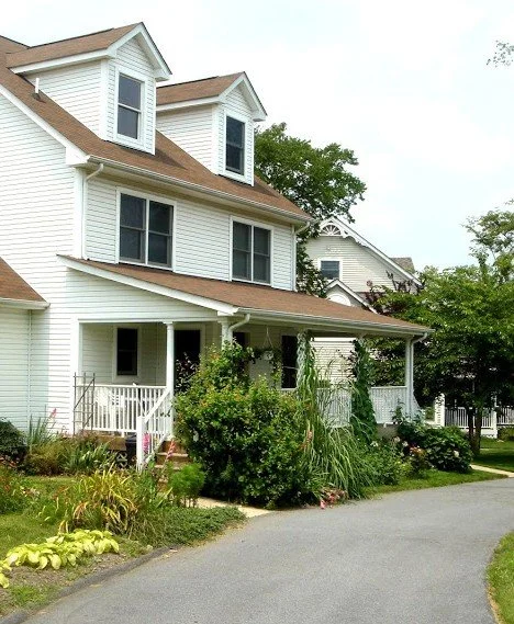 Front of a building in the community.