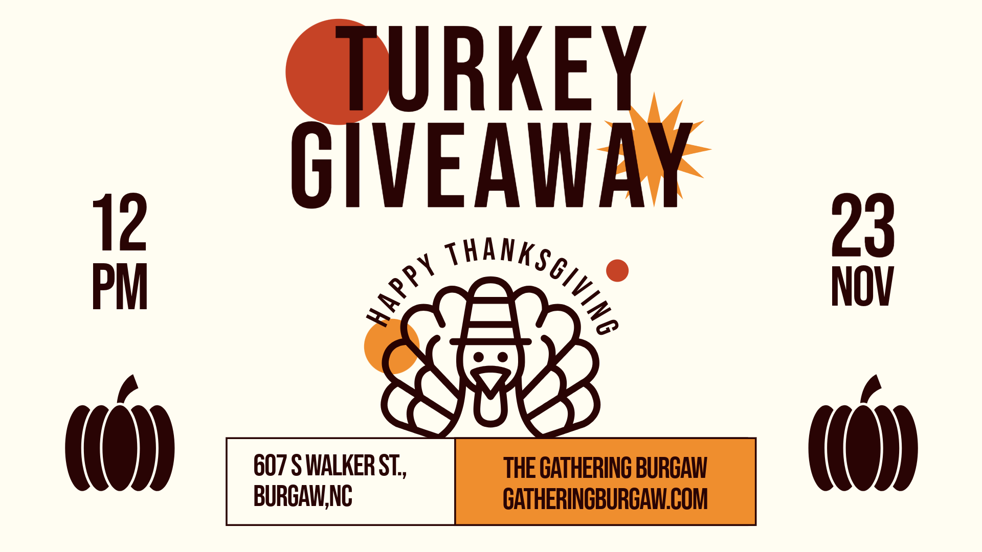 Local Missions: Turkey Day Turkey Giveaway