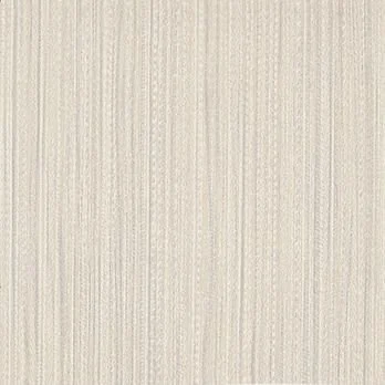 Close-up image of a beige, textured wallpaper with vertical lines.