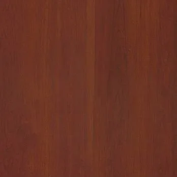 Close-up of a wooden surface with a reddish-brown finish.