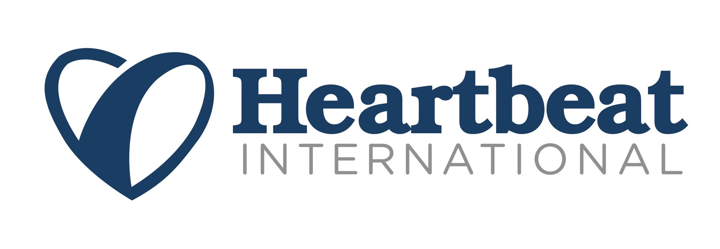 Hearthbeat International logo with a stylized heart-shaped globe and the company name in blue and gray text.