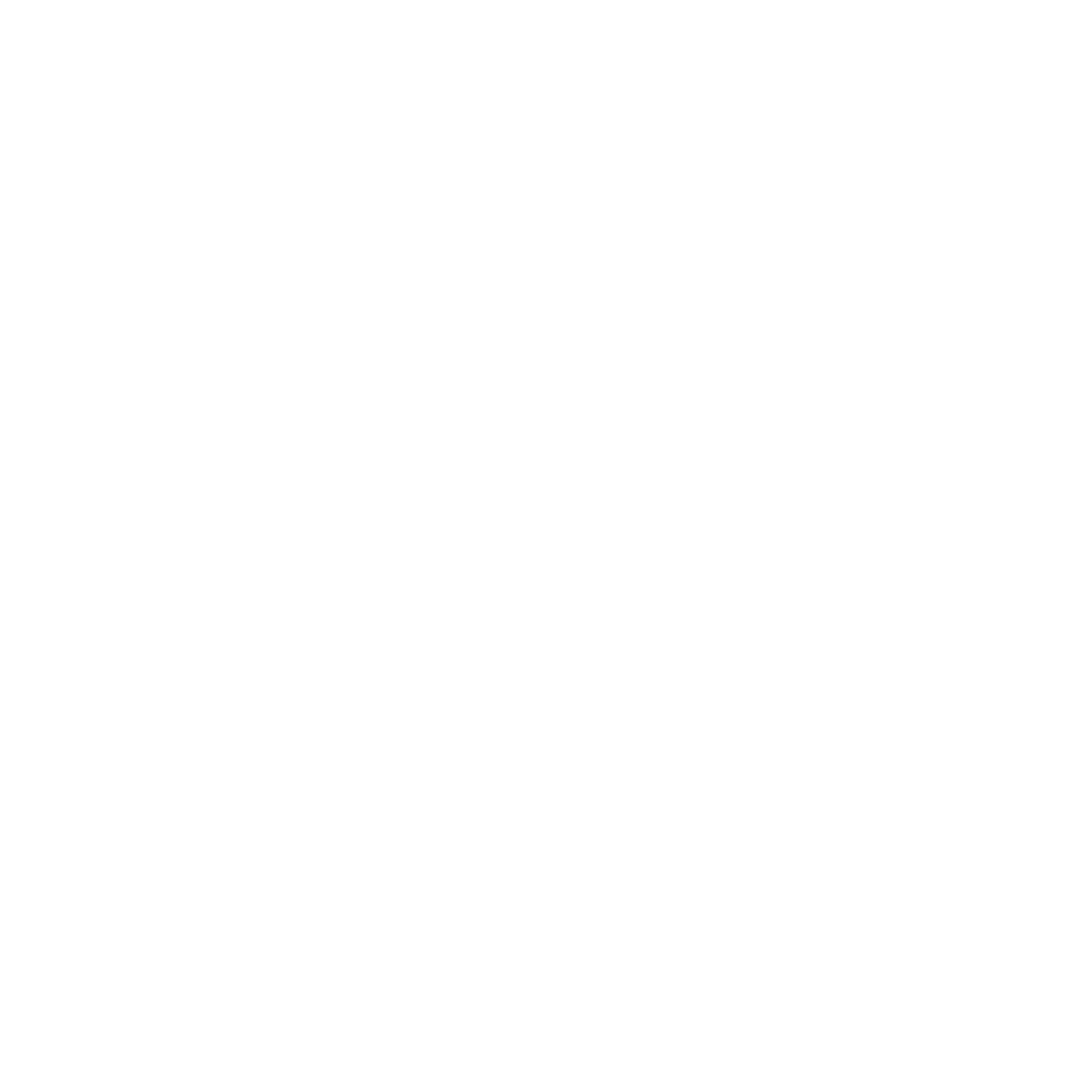 Silhouette of a front view of a car icon on a black background.