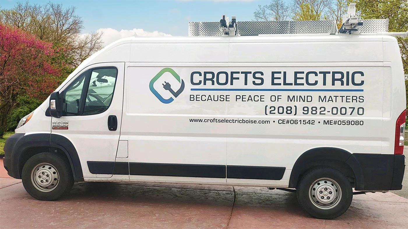 Crofts Electric electrician in Boise van