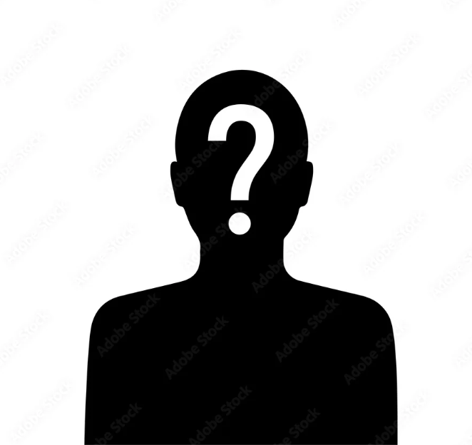 Silhouette of a person with a question mark on their face.