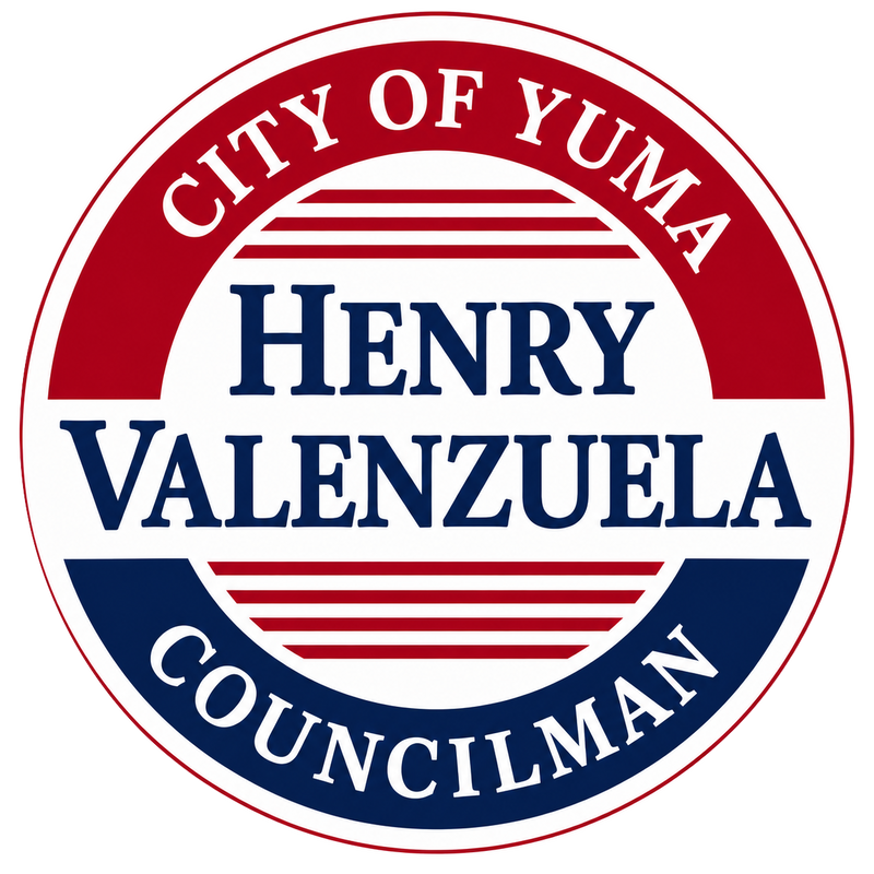 Henry Valenzuela for Yuma City Councilmember logo