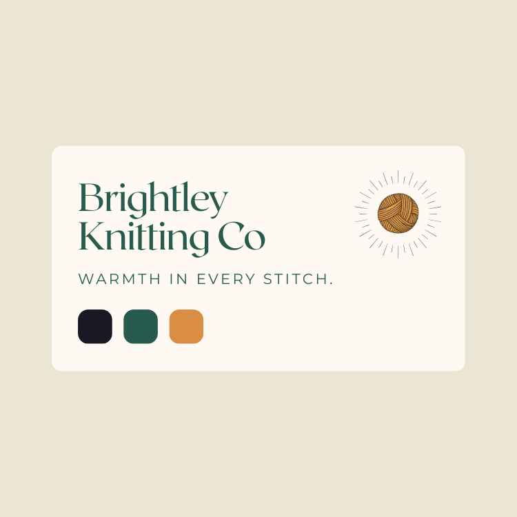 Illustration of a cohesive brand kit with logo, color palette, and typography laid out to show intentional website design strategy.