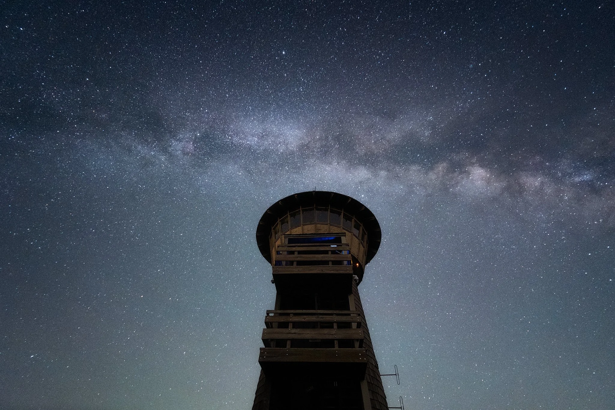 Milky Way Core over Brasstown Bald in Hiawassee, Georgia