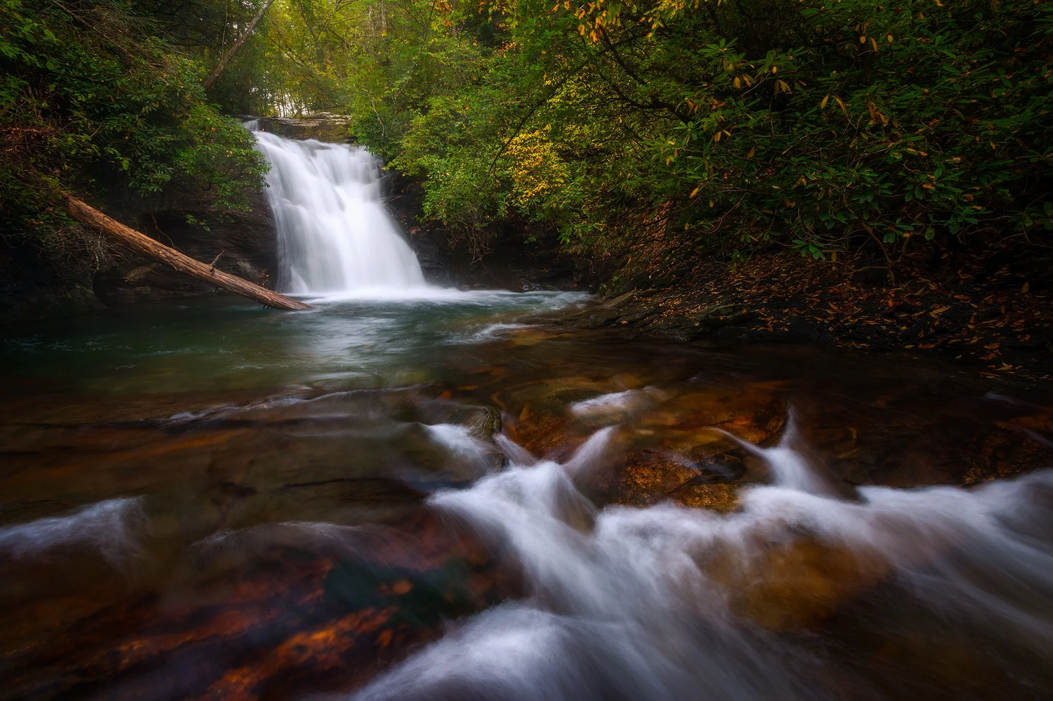 Blue Hole Falls in Autumn