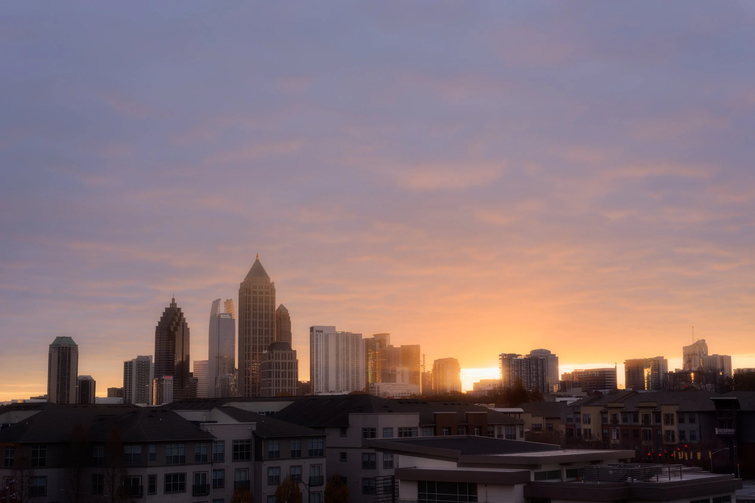 Sunrise over Midtown, Atlanta