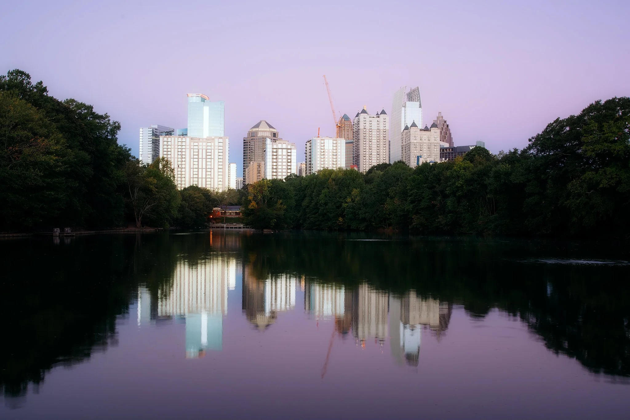 Pastel sunrise at Piedmont Park