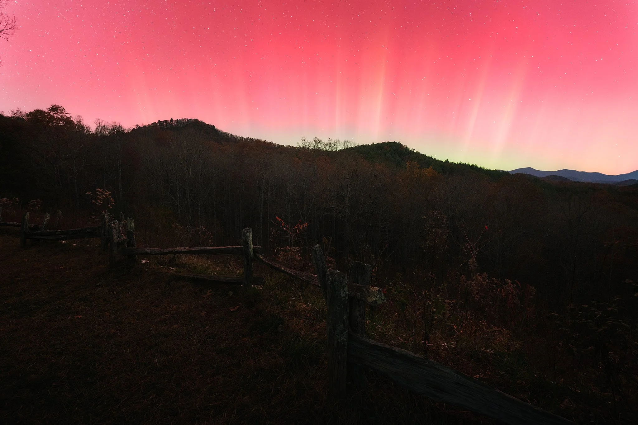 Aurora Borealis over North Georgia