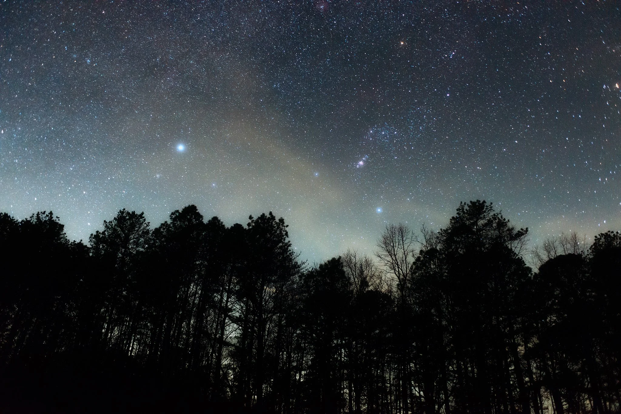 Orion Constellation at Popcorn Overlook in North Georgia