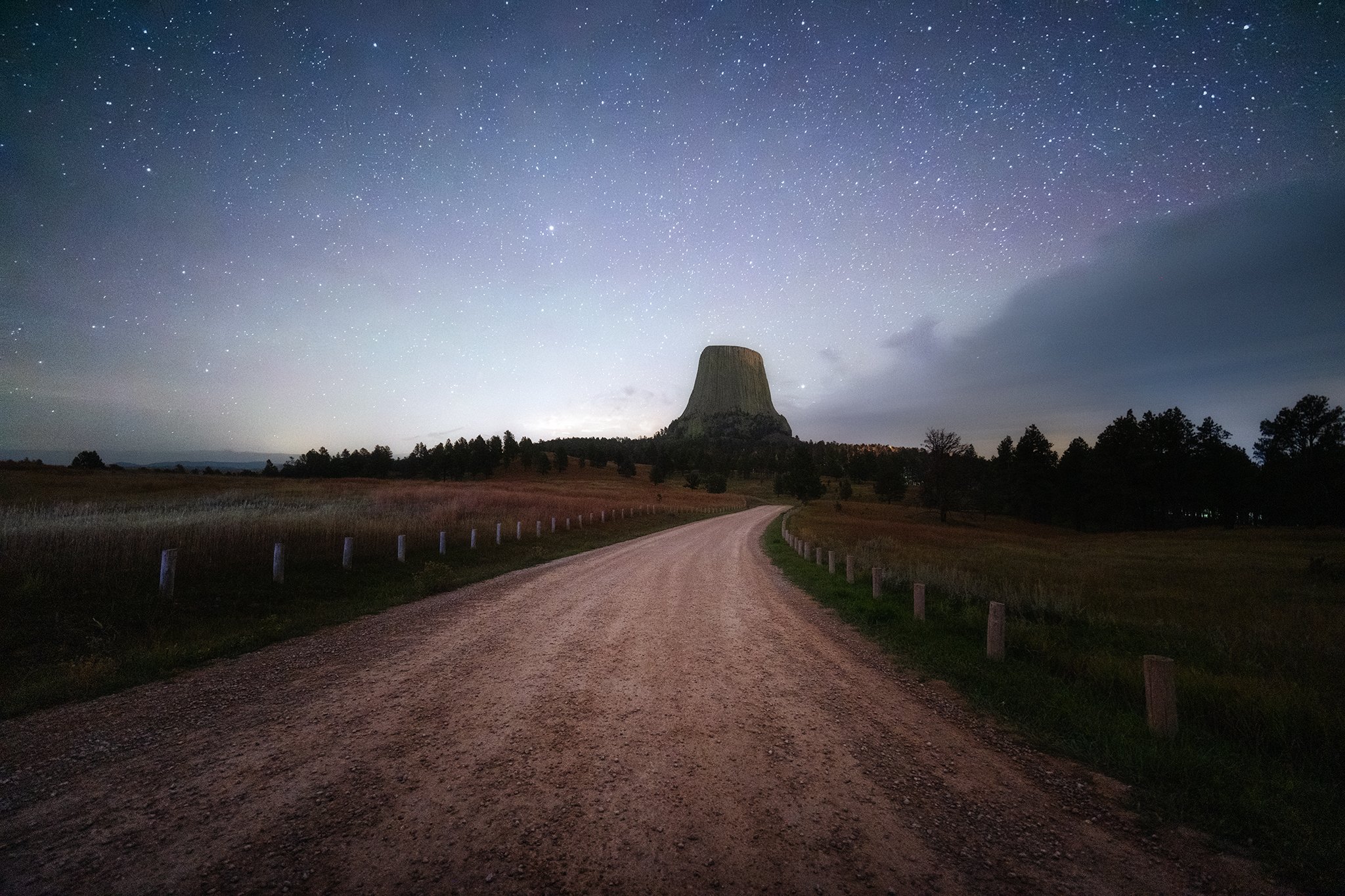 Astrophotography at Devil's Tower National Monument 