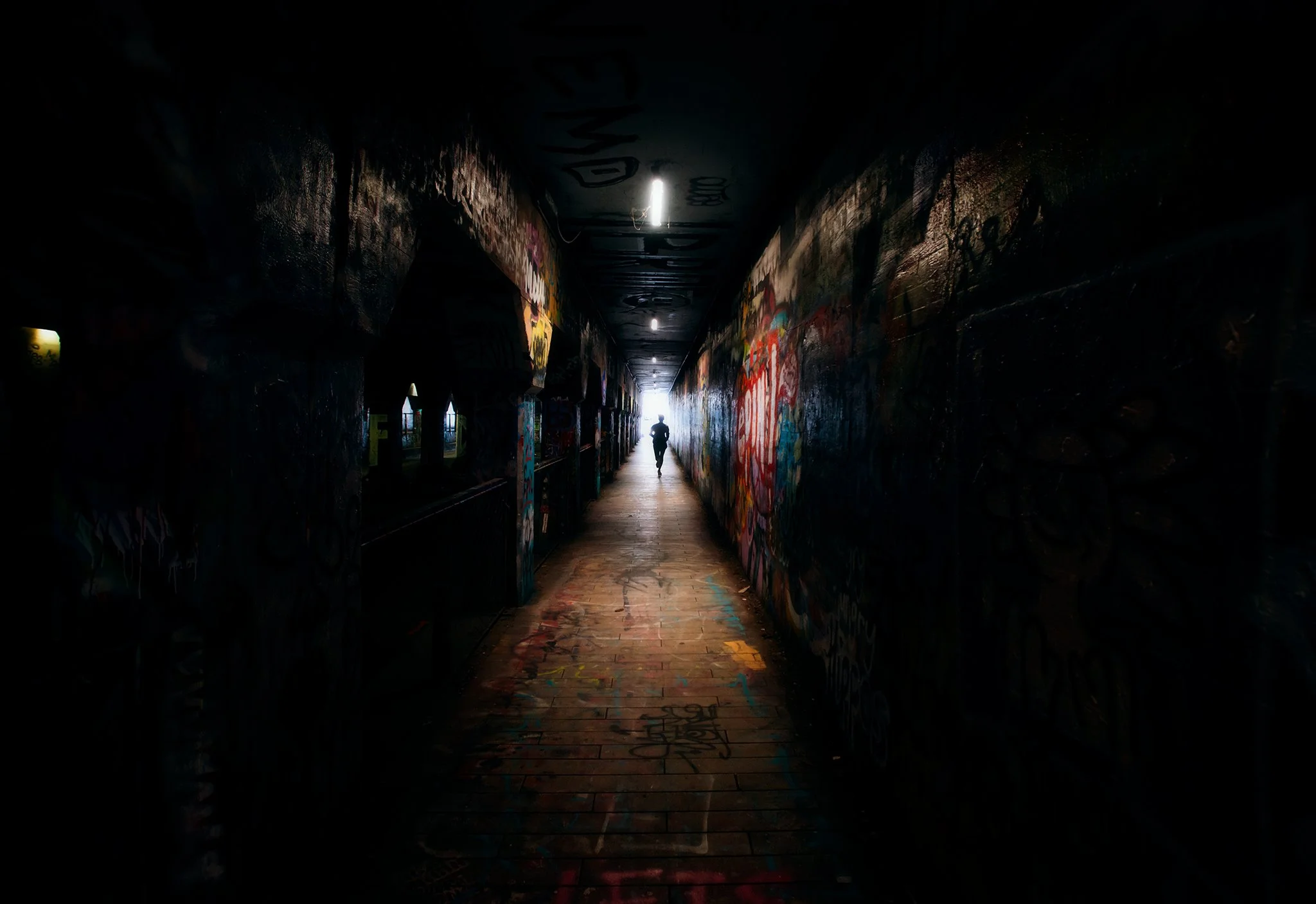 Running through Krog Street Tunnel