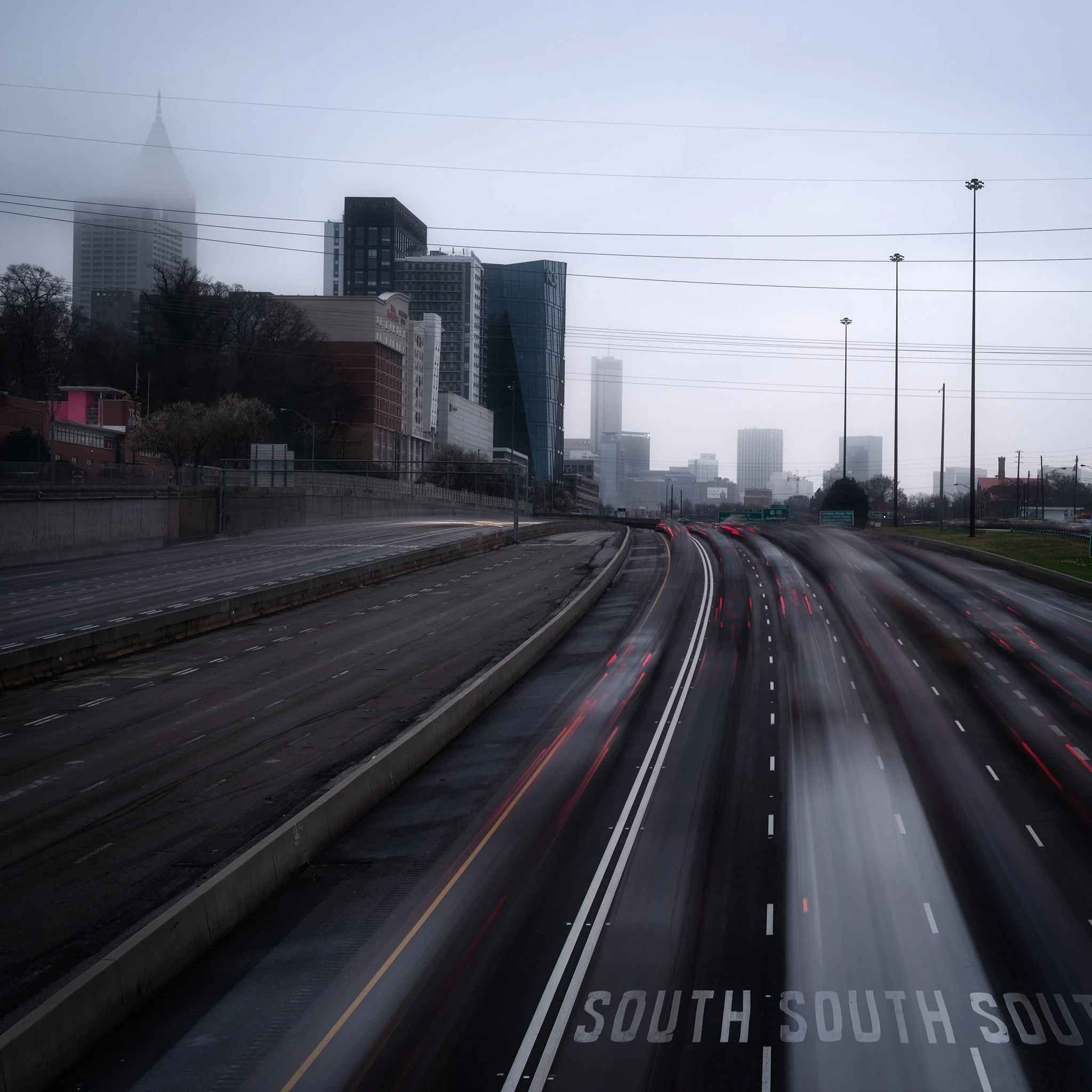 Atlanta on a stormy evening