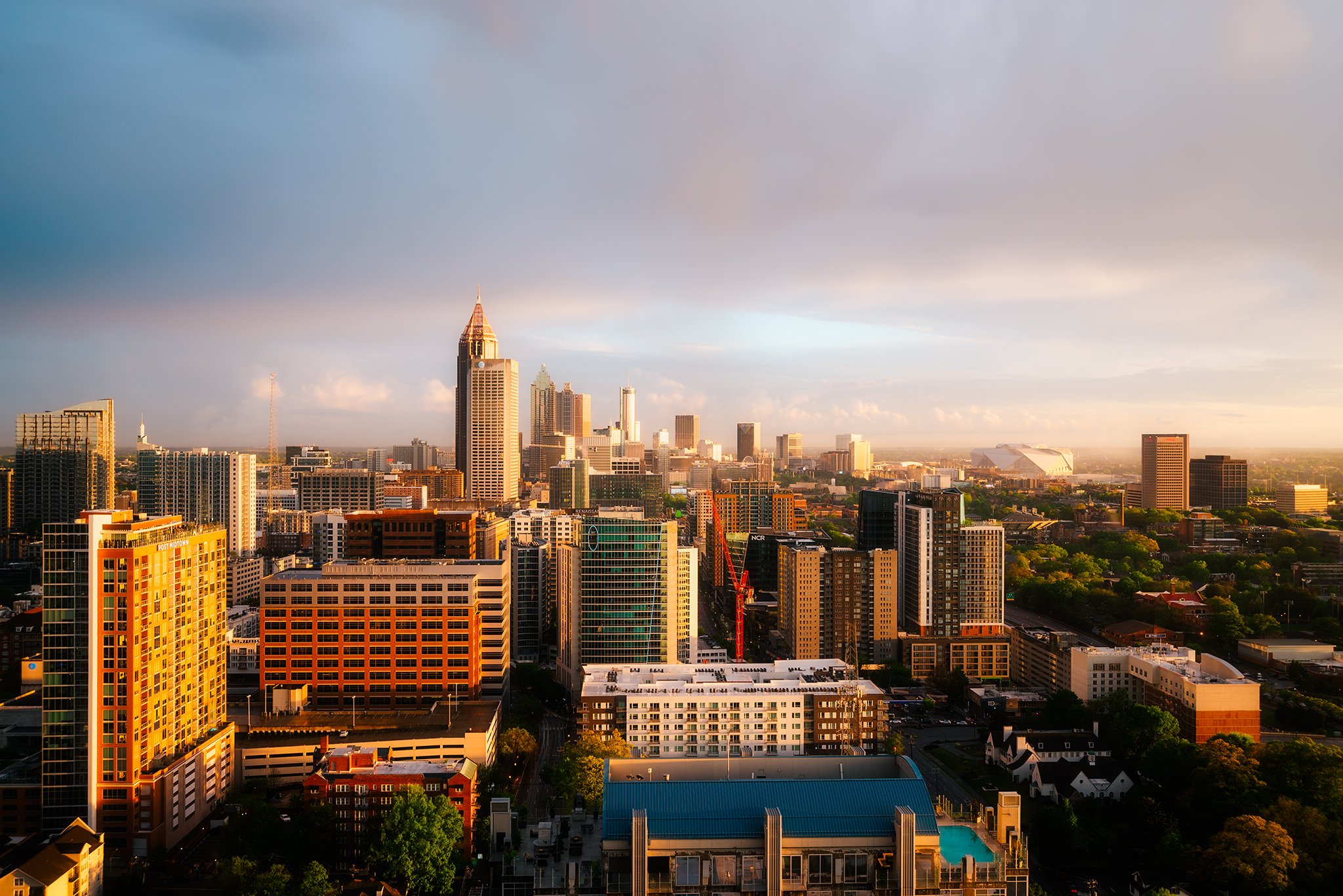 Sunset in Midtown after a rainstorm 