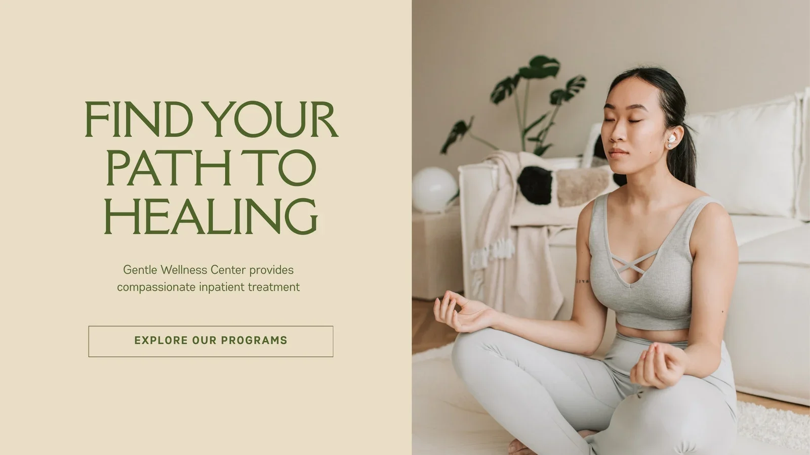 A sleek, modern Squarespace landing page designed for a client, reflecting Studio Hening's personalized, user-focused approach