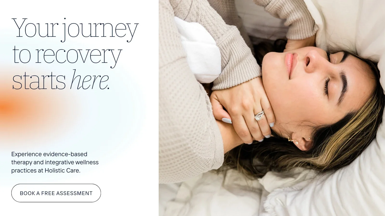 A sleek, modern Squarespace landing page designed for a client, reflecting Studio Hening's personalized, user-focused approach