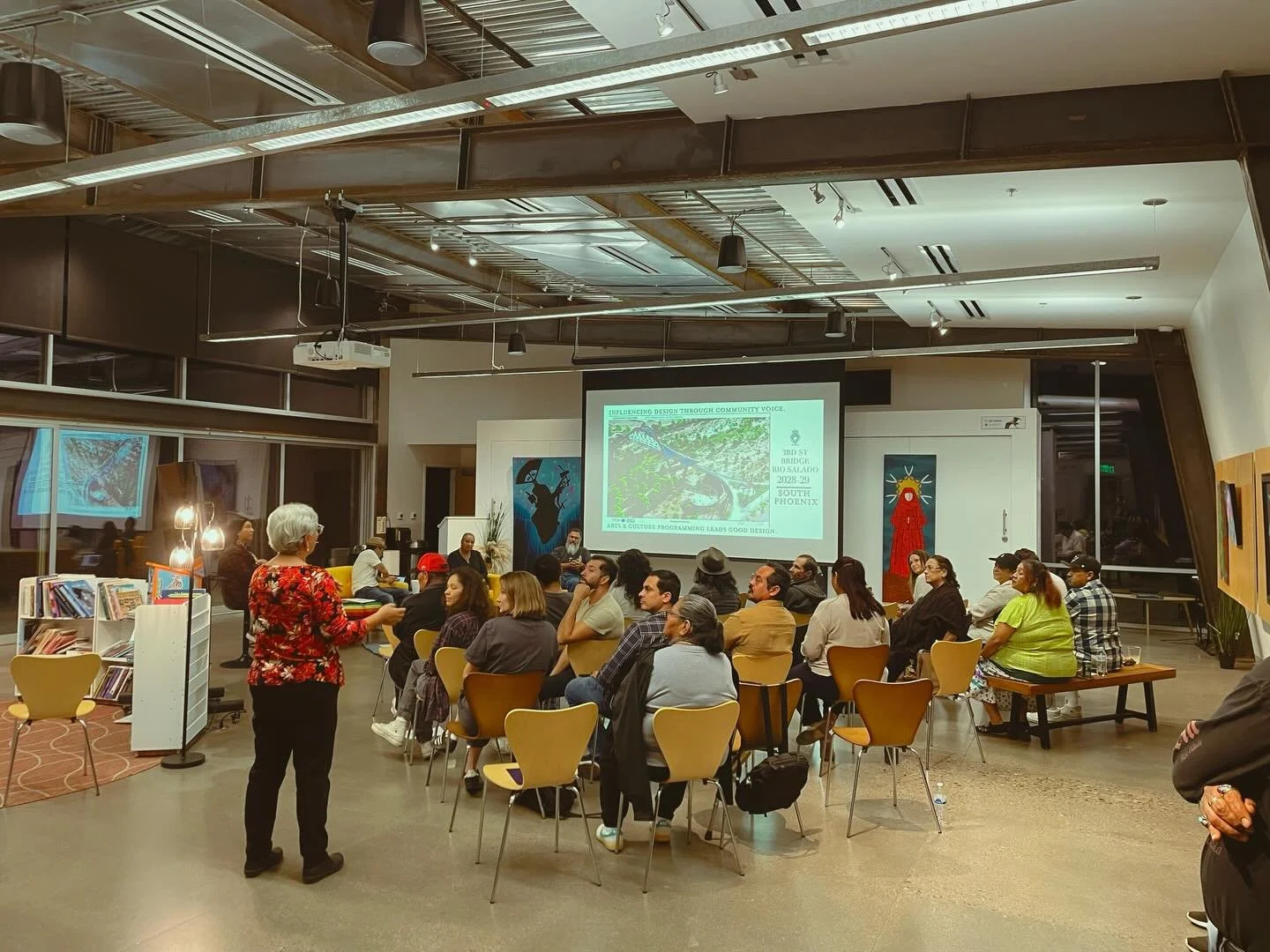 Gracias to everyone who joined us for our latest design talk. We&rsquo;re still vibrating from the conversation around Community Stewardship.
A special Gracias to our speakers:
&bull; Eva Olivas for sharing the fire and the work happening in Central 