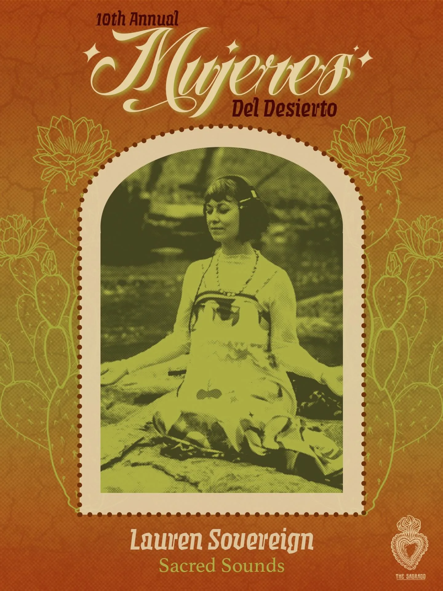 Join us on Saturday, May 23rd from 6PM-9:30PM, for the 10th Annual Mujeres del Desierto, A Sacred space celebrating the expression and imagination of mujeres of Phoenix and beyond.
Lauren Sovereign brings her DJ mix of electrofolkloric rhythms to hon