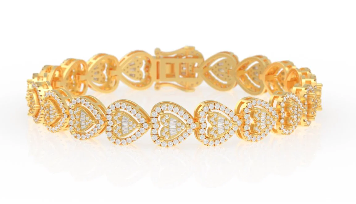 HEART TO HEART DIAMOND BRACELET