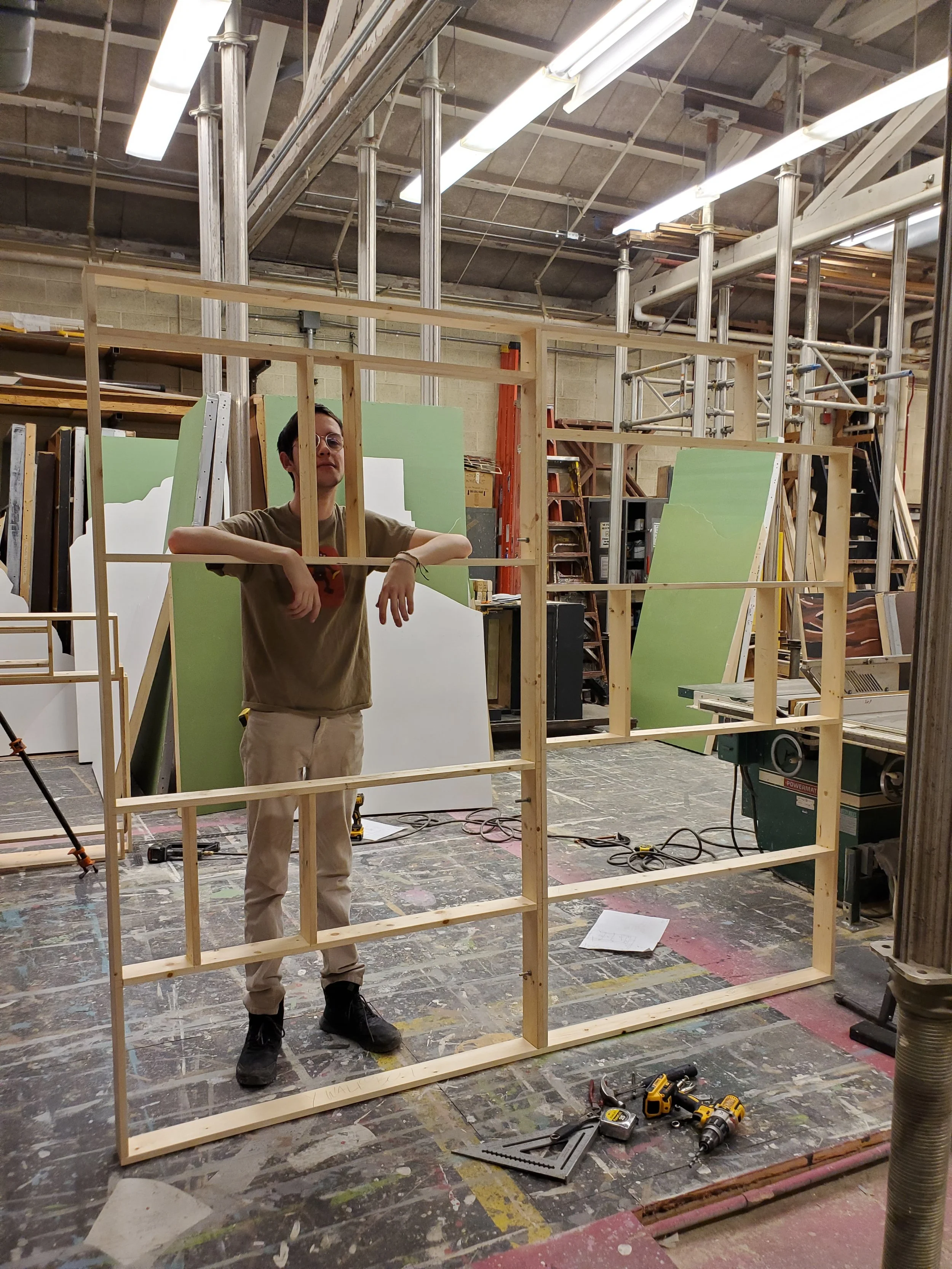 All construction and paint was done using rented shop facilities