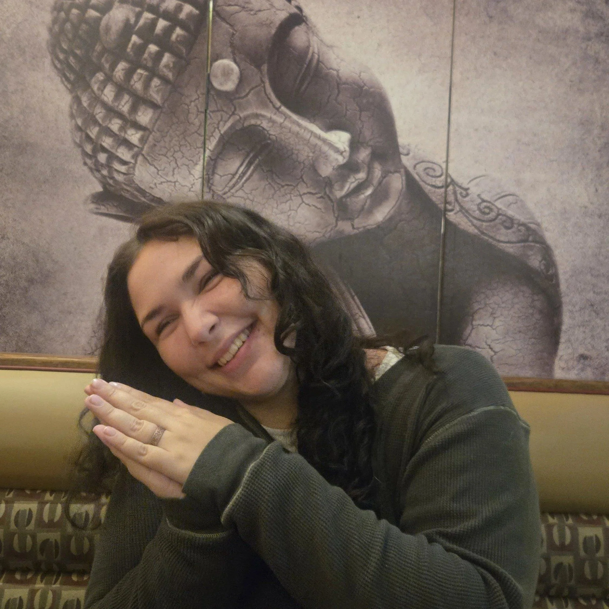 Ever Bradley With Buddha