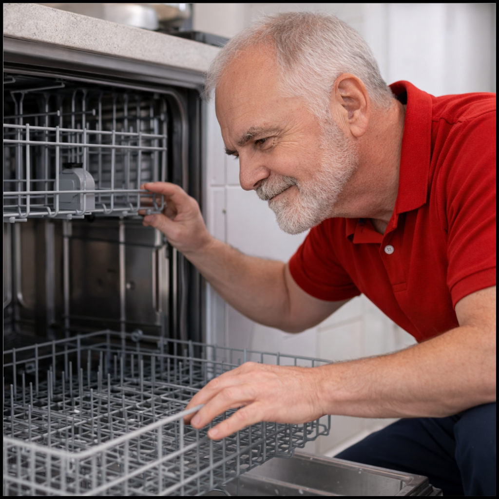 Residential dishwasher repair technician in Metro Detroit Michigan