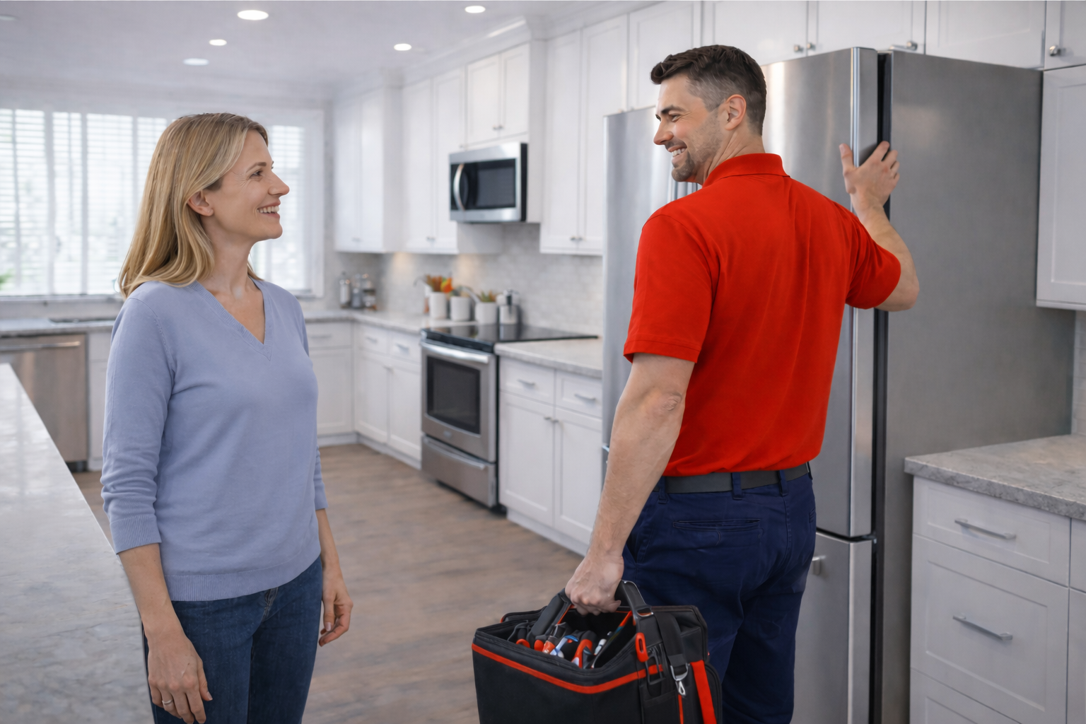 Fix Rite Appliance technician providing residential and commercial appliance repair in Metro Detroit counties, Macomb, Wayne, Oakland, Livingston, Lapeer and Monroe counties.