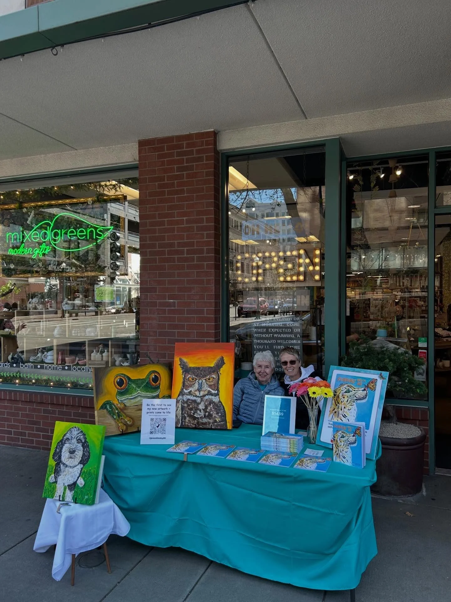 First pop-up today at Mixed Greens Boise.
A humbling experience&mdash;and such a good reminder that growth happens in real time.
Grateful for the conversations, the smiles, and every person who stopped by. 💛