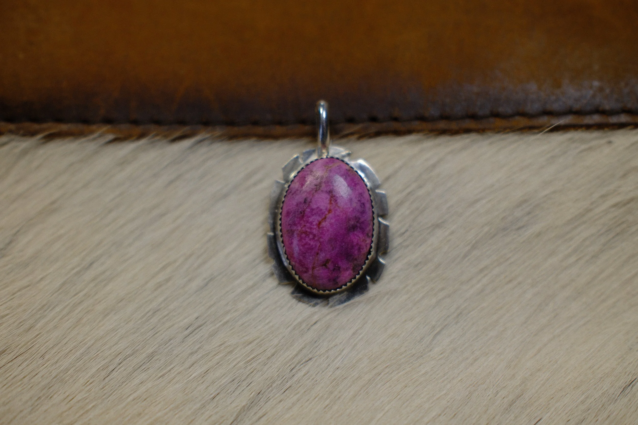Pink Cobalt Western Pendant