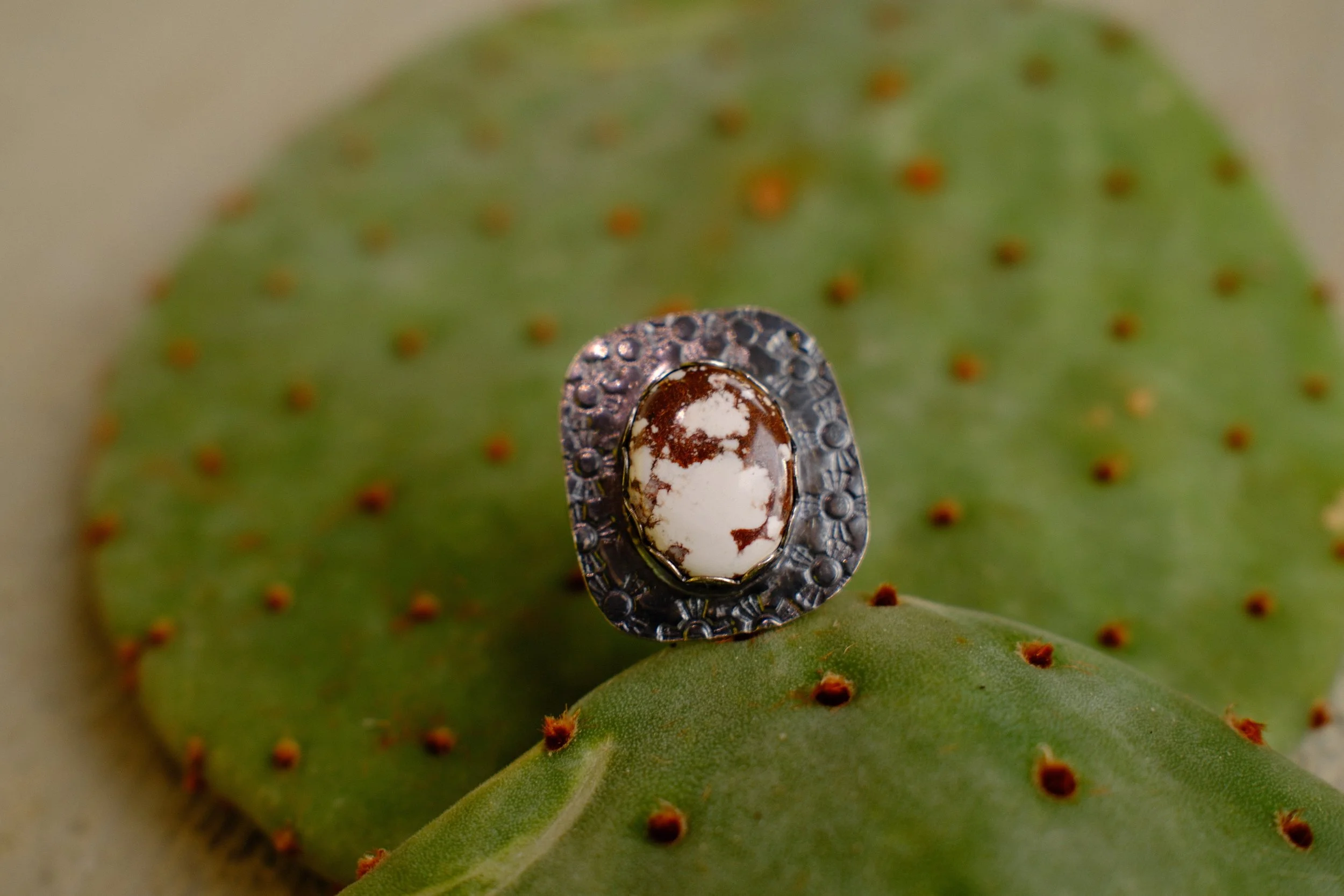 Wild Horse Oval Stone Ring