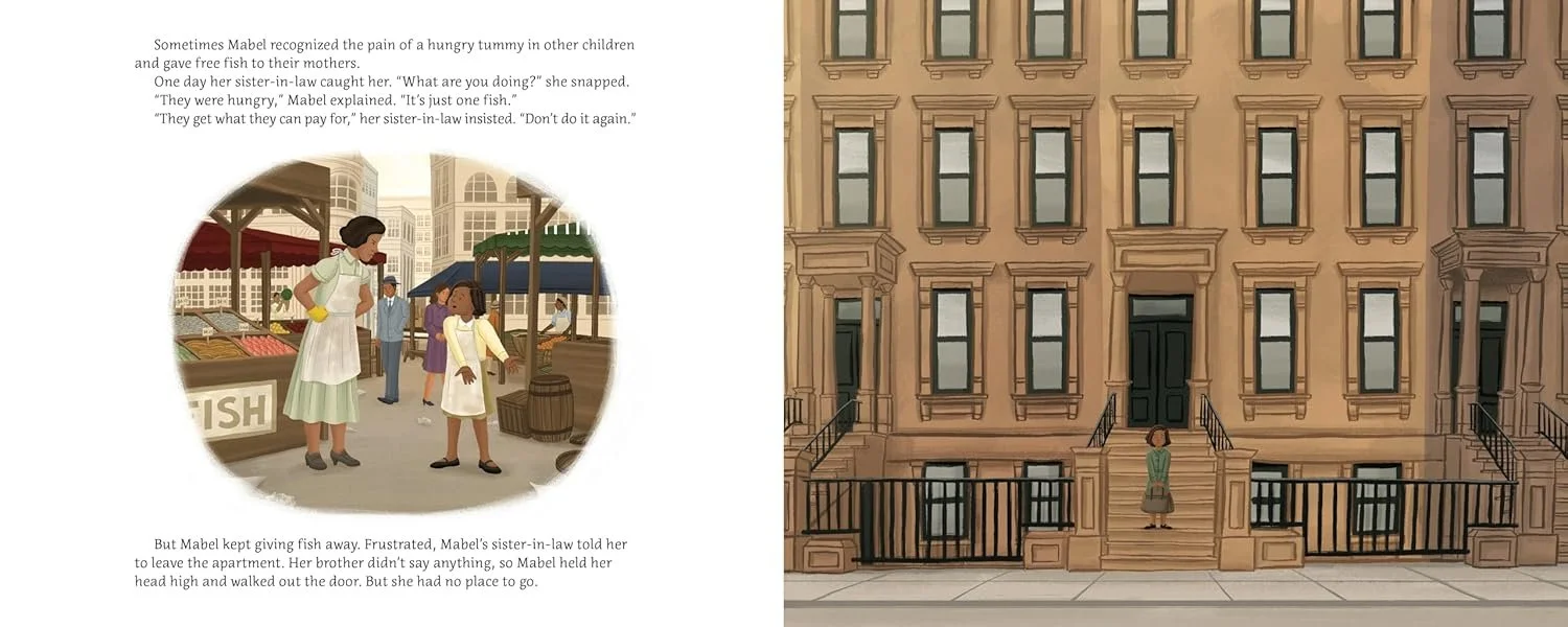 Mabel Fairbanks gave away free fish to hungry children. Mabel's sister-in-law told her to leave and she had no place to go.