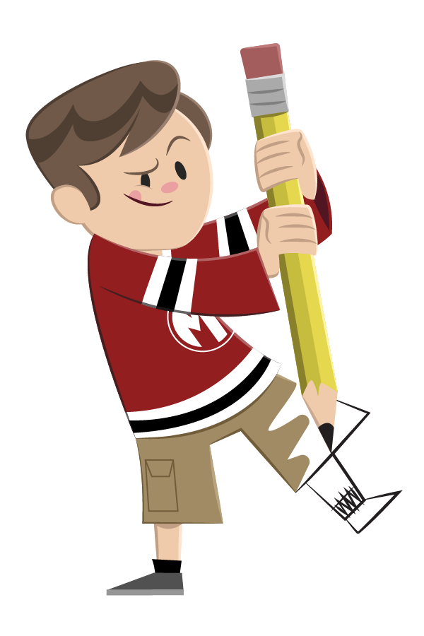 Matt Hebb drawing himself into existence.