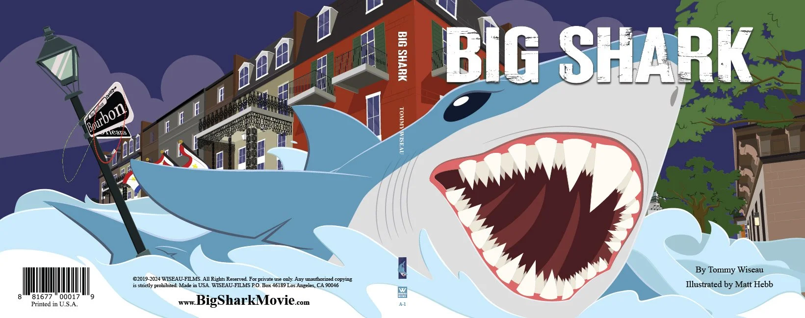 Tommy Wiseau's Big Shark children's book cover.