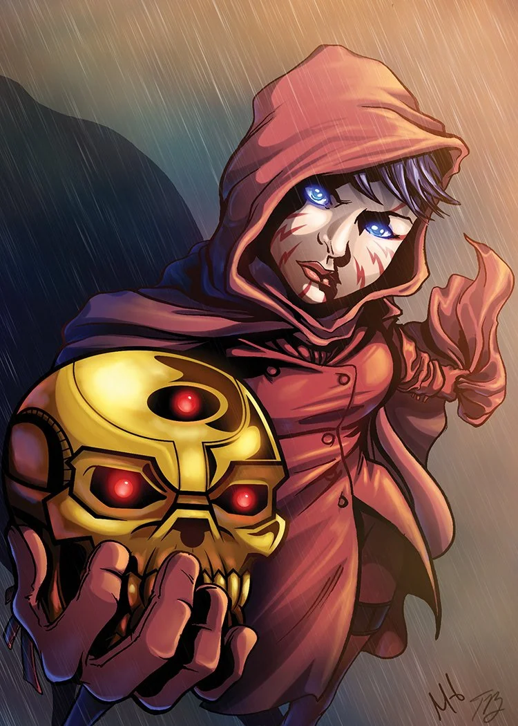 Trading card artwork featuring Pandora from DC's New 52 line!