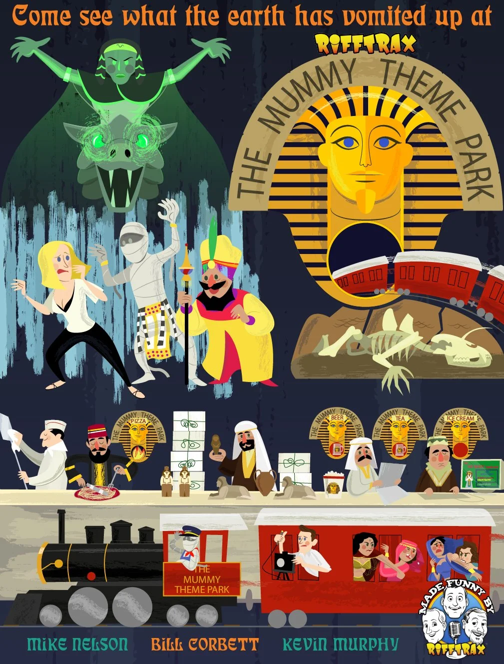 Come see what the earth has vomited up at The Mummy Theme Park!