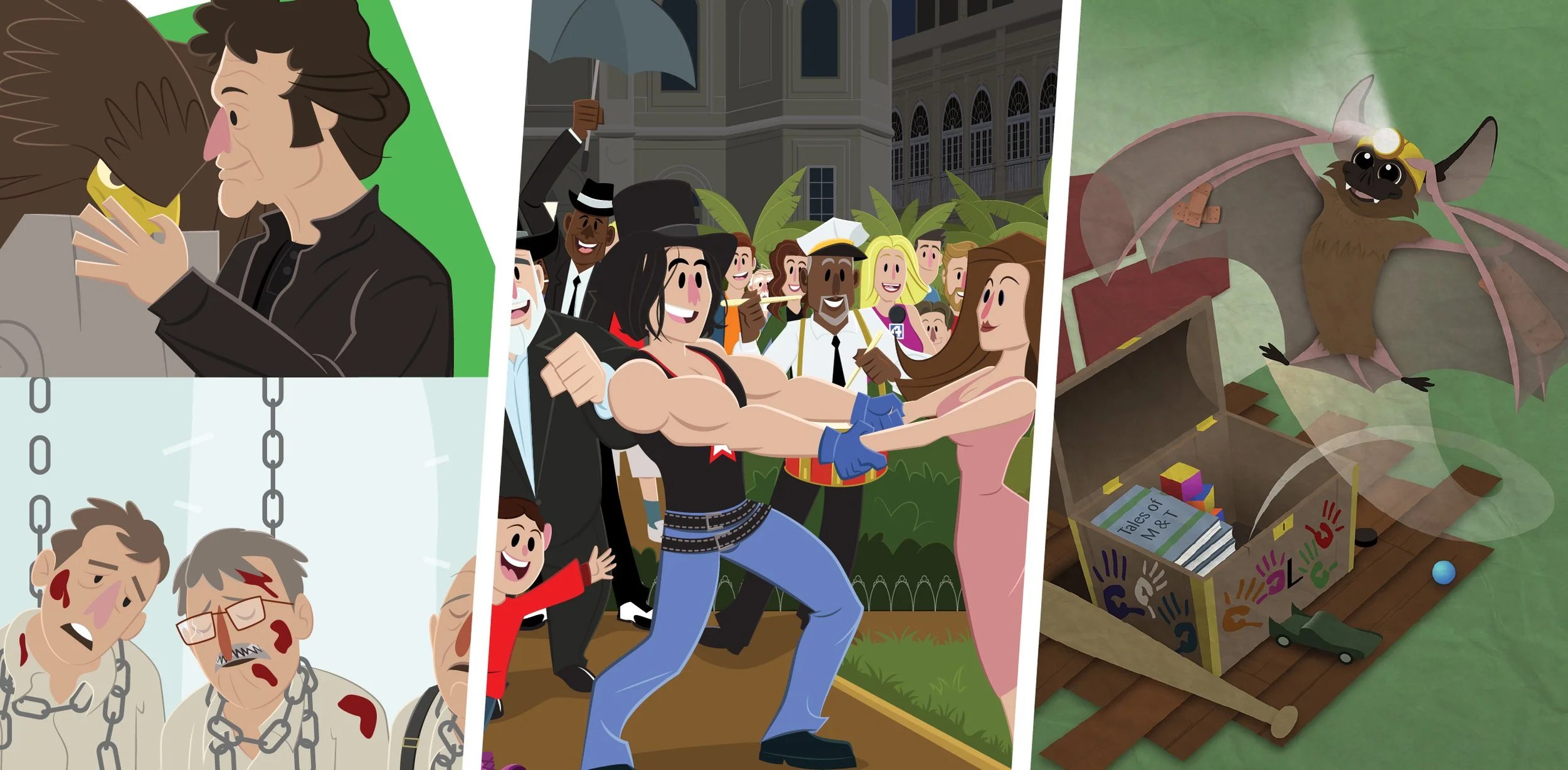 Matt Hebb's children's book illustration banner.