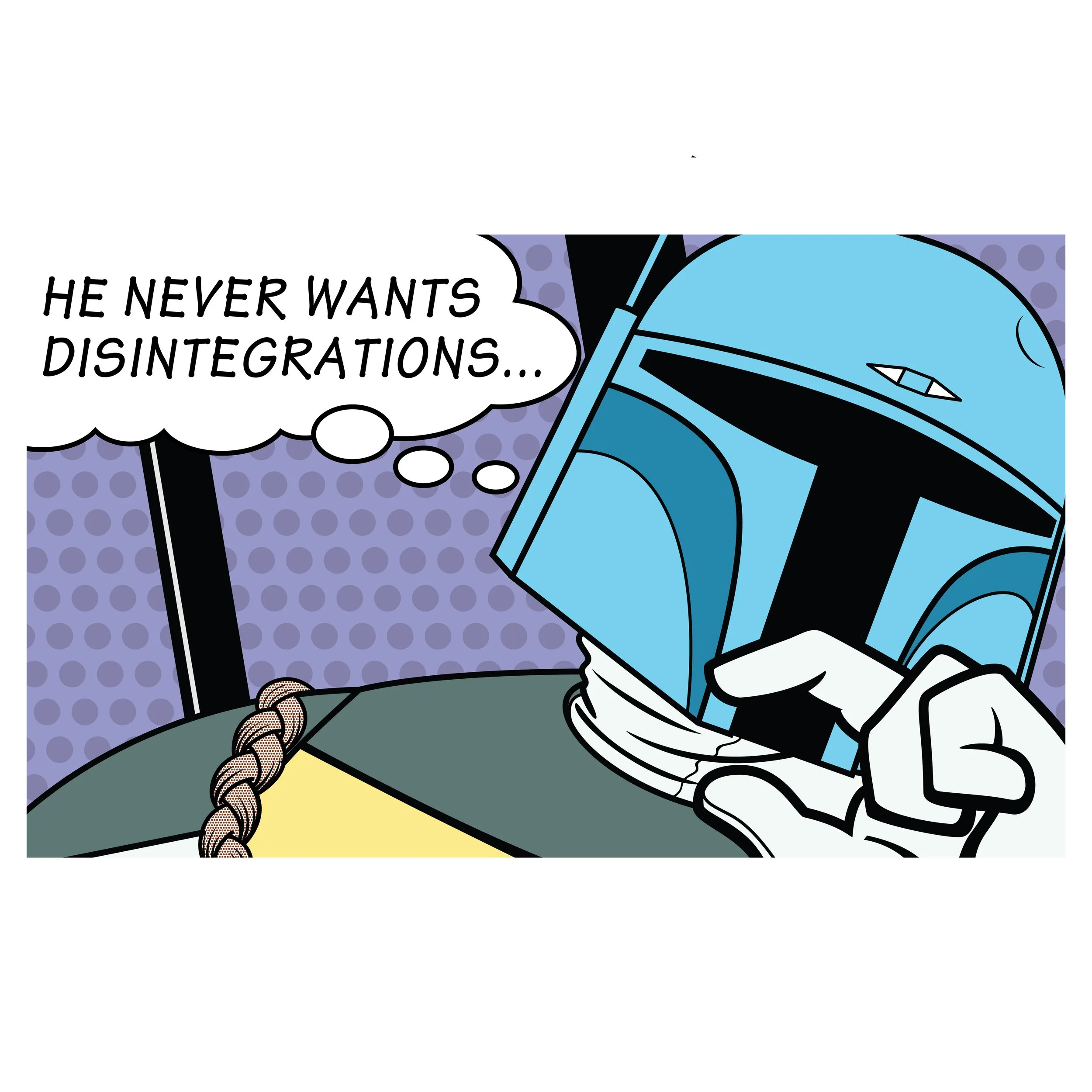 Holiday Special Boba Fett pop art.