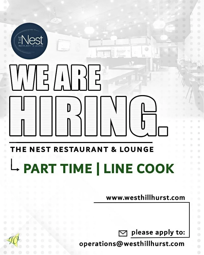 🍳 We&rsquo;re Hiring a Line Cook! 🍳

Join the team at The Nest, our on-site restaurant at West Hillhurst Community Association!

We&rsquo;re looking for someone who brings great energy, strong work ethic, and a love for community spaces. This is mo