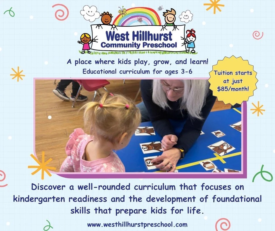 🌈 Now Registering at West Hillhurst Community Preschool! 🌈

Looking for a fun, creative, and engaging preschool program for your little one? We still have spots available for children ages 3&ndash;6!

At our preschool, children learn through play w