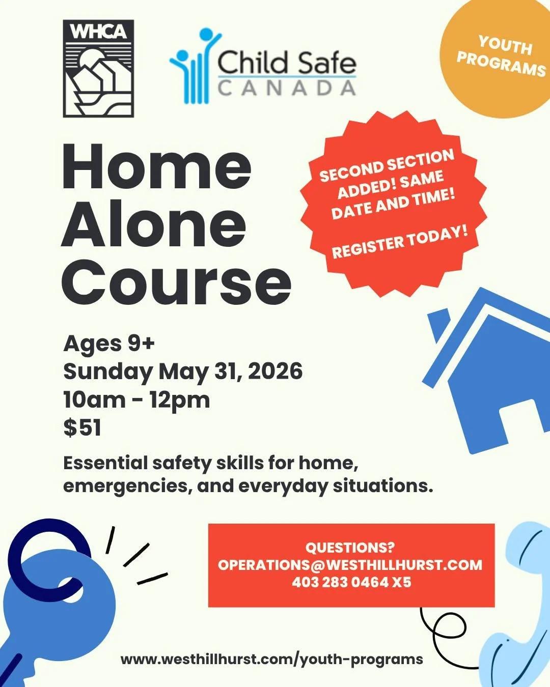 🏠 Is Your Child Ready to Stay Home Alone?
We&rsquo;ve got exciting news! Due to popular demand, we have officially added a second section for our Home Alone Course! 🚀

Staying home solo for the first time is a huge milestone for kids (and a big ste