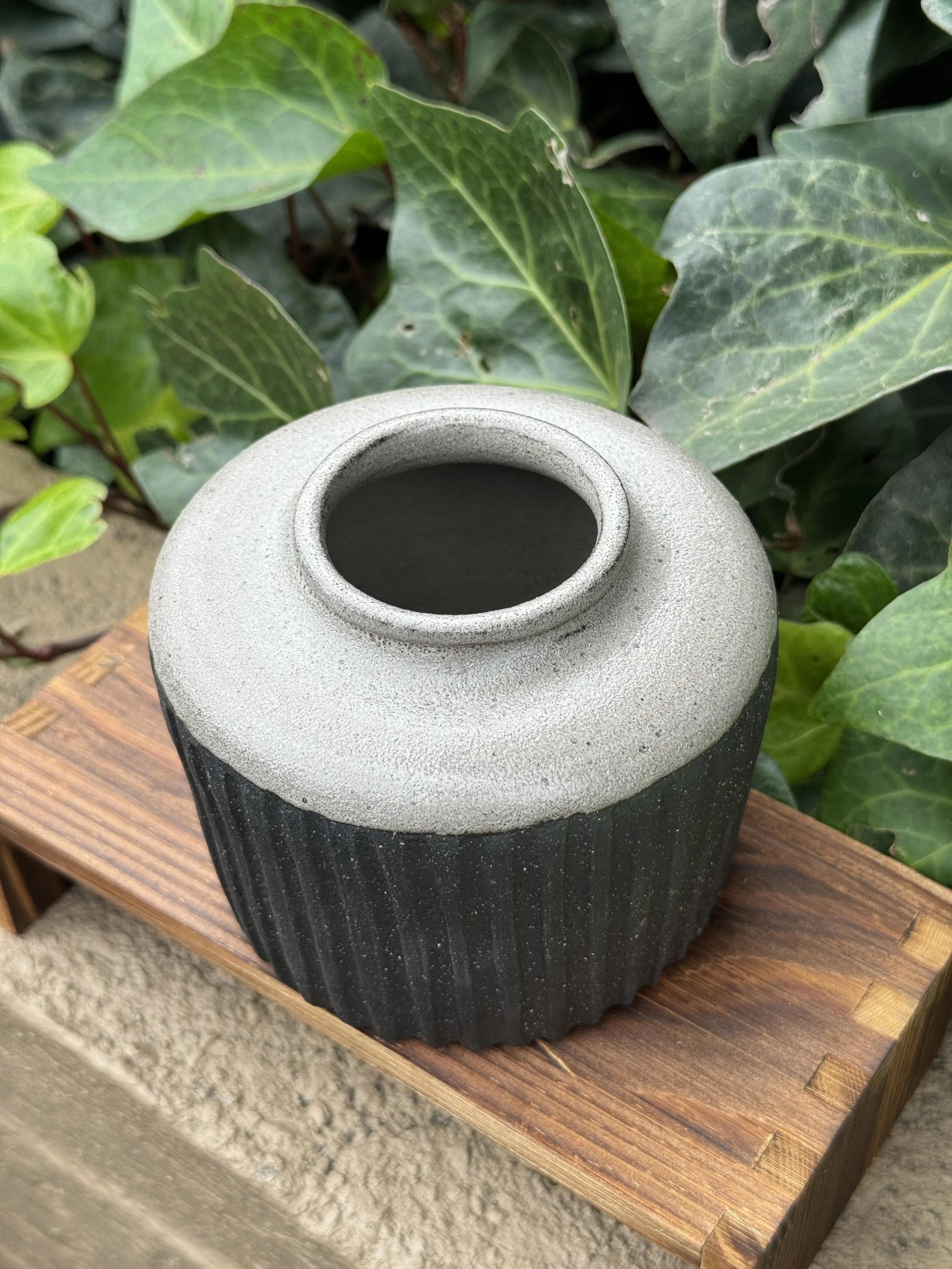 Dark Gray Bud Vase