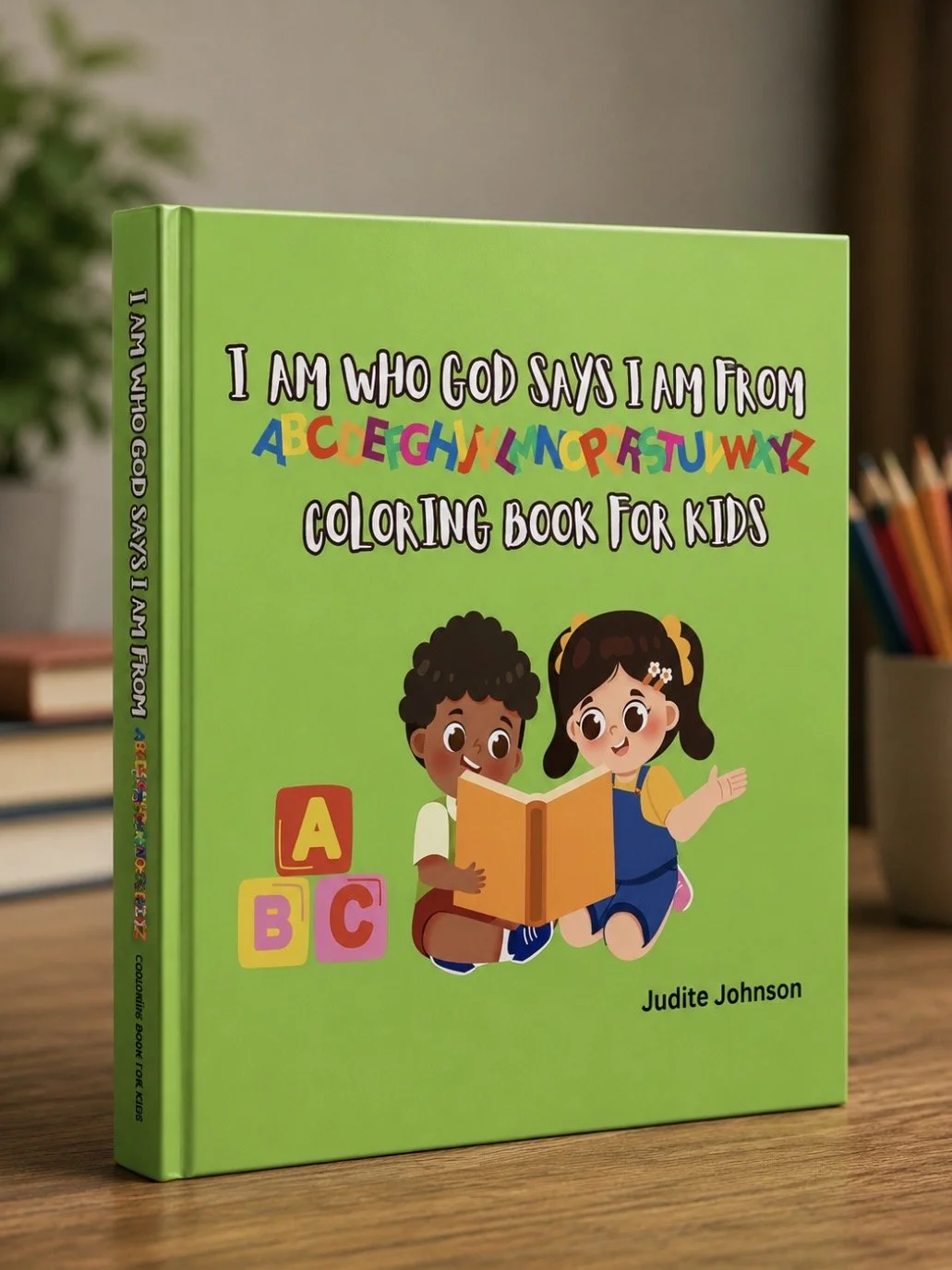 I AM WHO GOD SAYS I AM FROM ABCDEFGHIJKLMNOPQRSTUVWXYZ COLORING BOOK