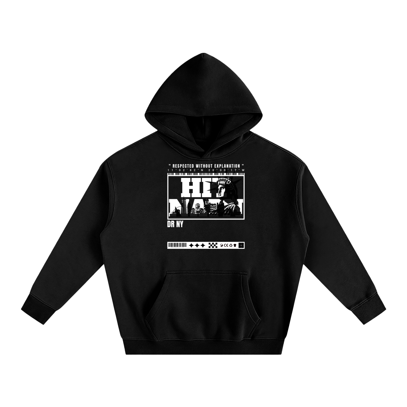 HN Wash Heights Oversize Fleeced Hoodie
