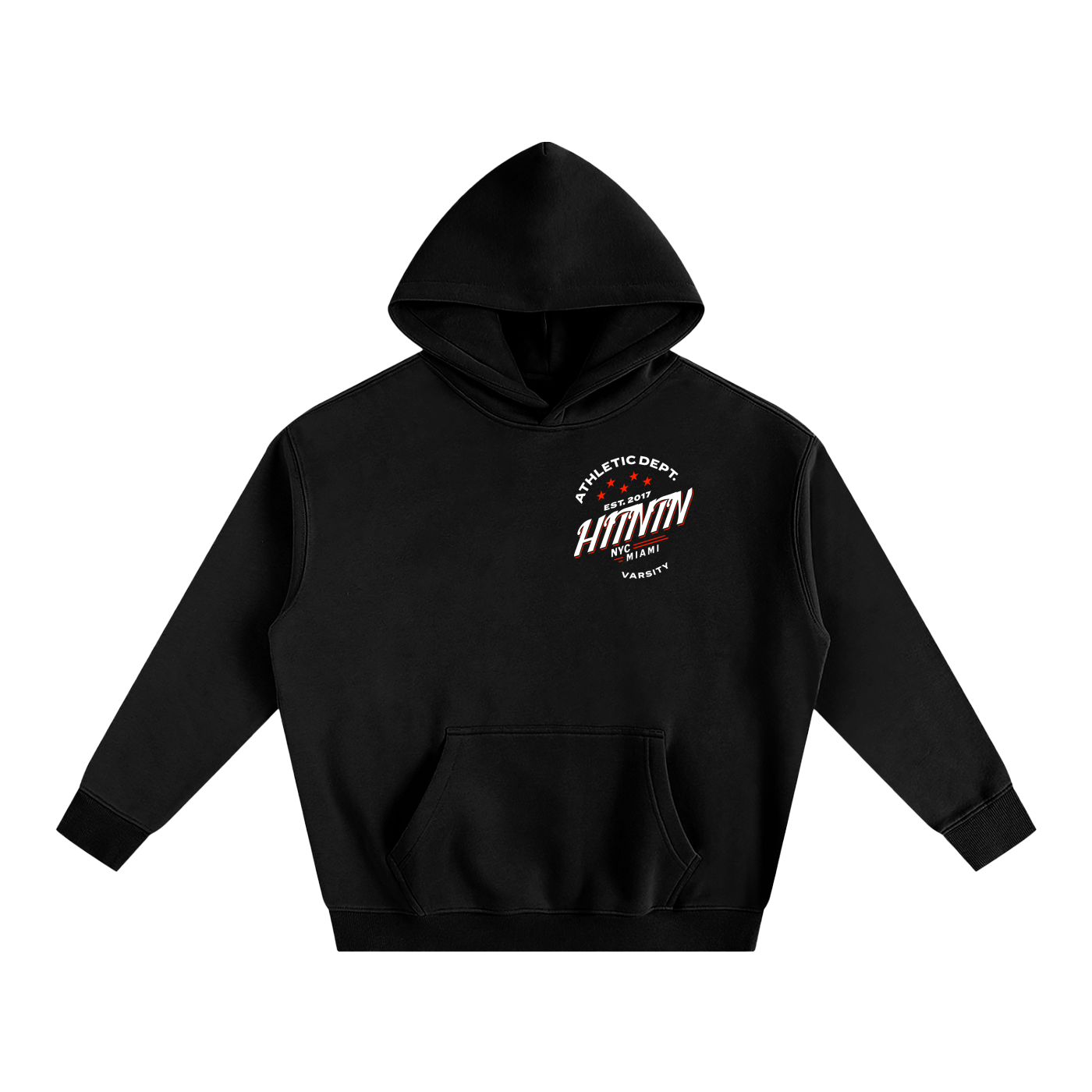 HTNTN Varsity Oversize Fleeced Hoodie