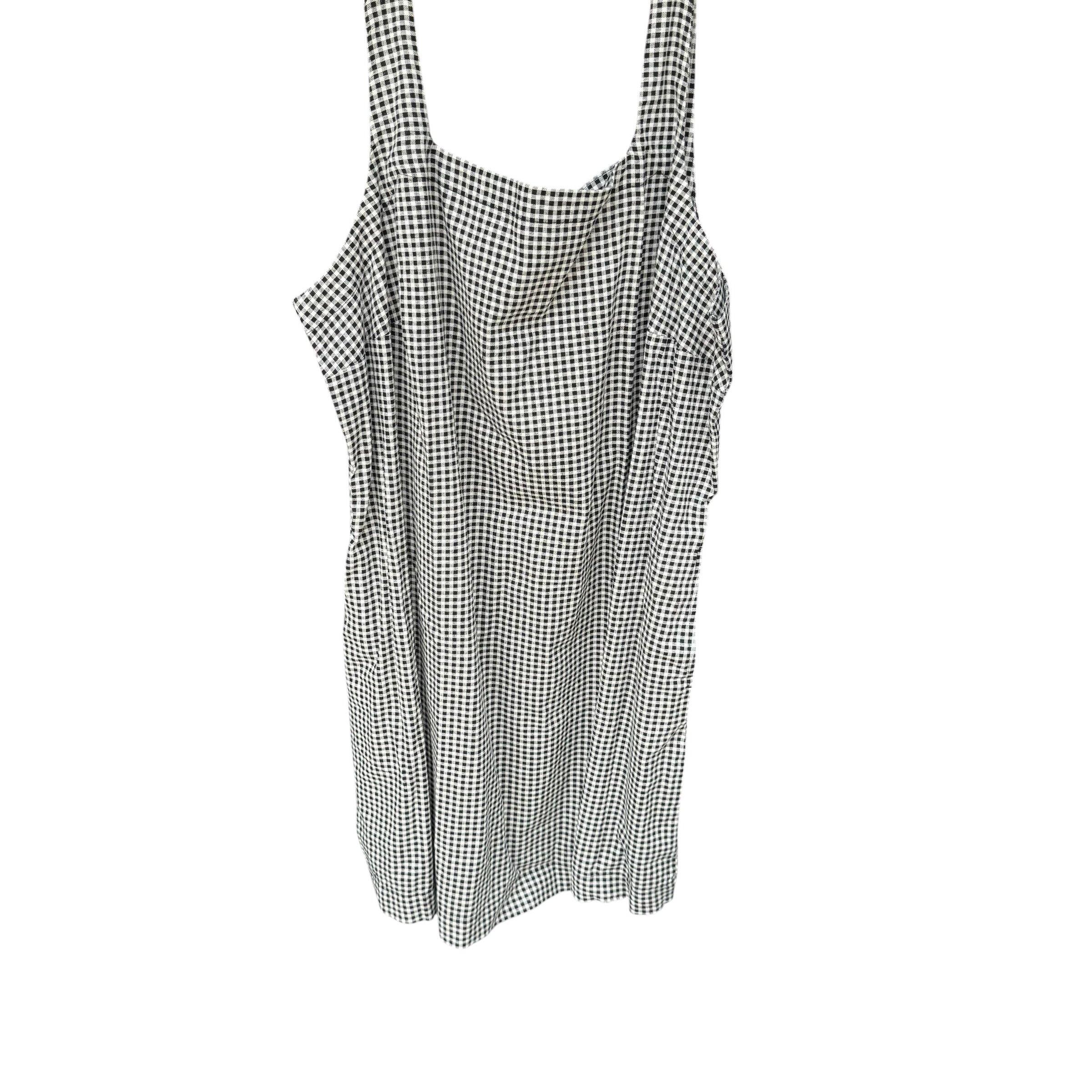 BLACK AND WHITE GINGHAM SUNDRESS
