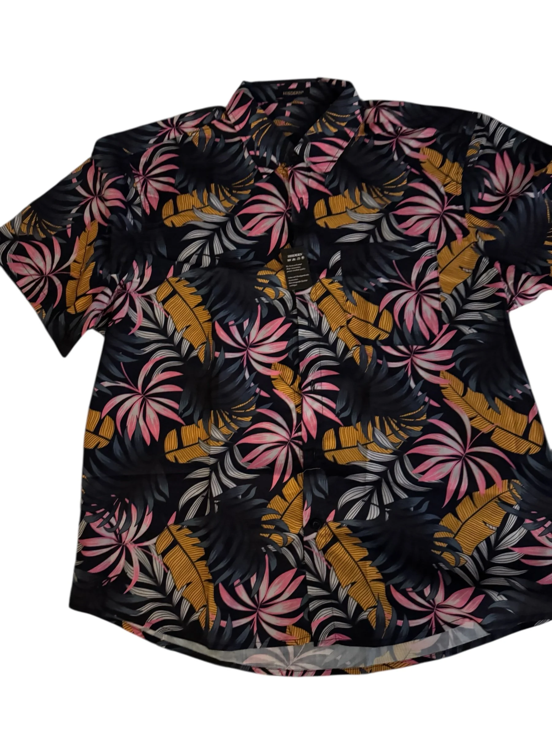 Hisdern Mens Hawaii Shirt XL