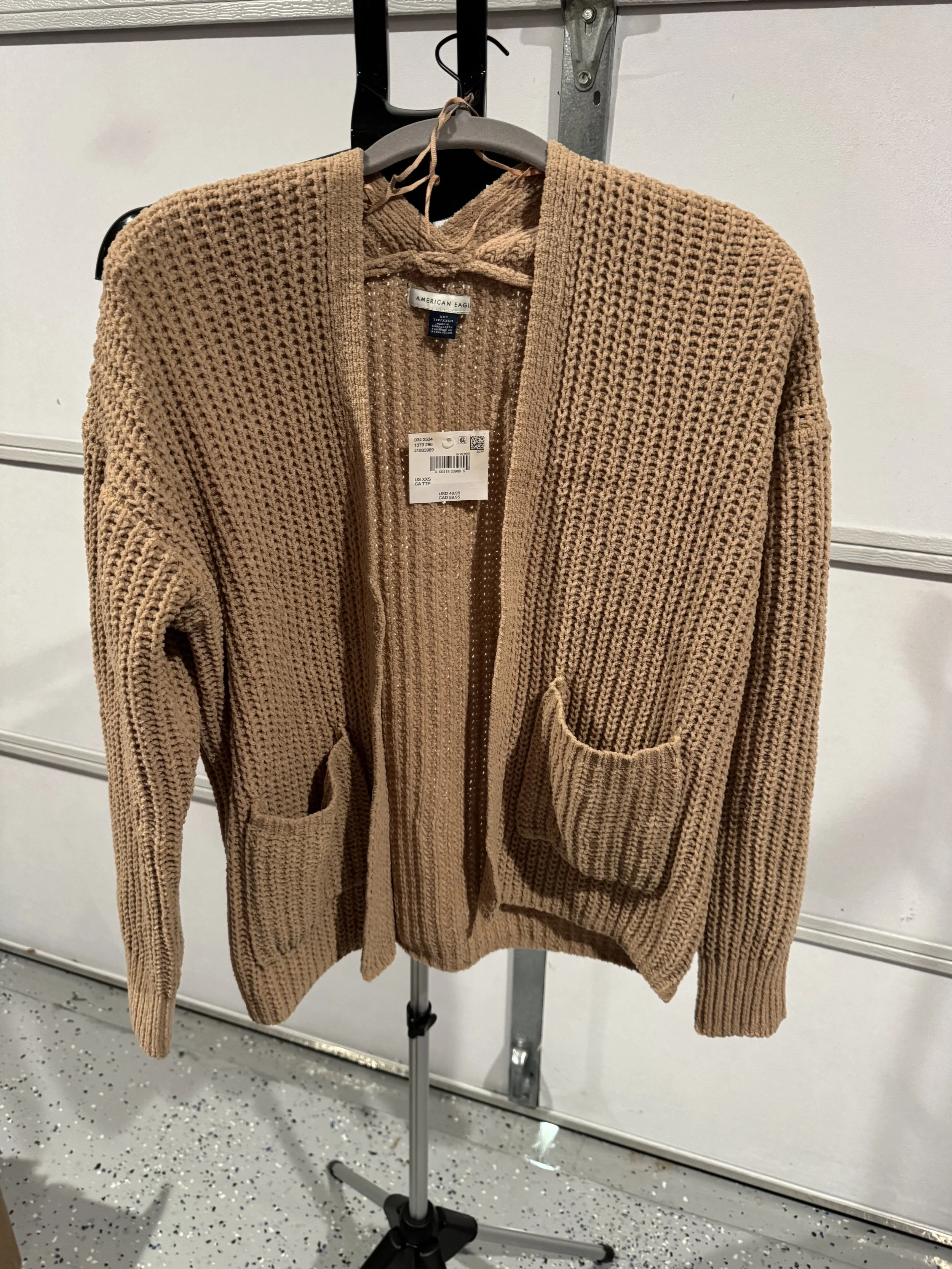 American Eagle Beige Sweater Size Oversized XXS